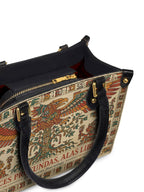 "Raíces profundas, alas libres" ver.3 Small Leather Handbag - detail | Paleta Bags