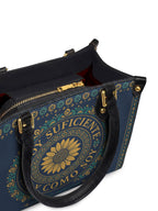 "Soy suficiente, tal y como soy" ver.7 Small Leather Handbag - detail | Paleta Bags