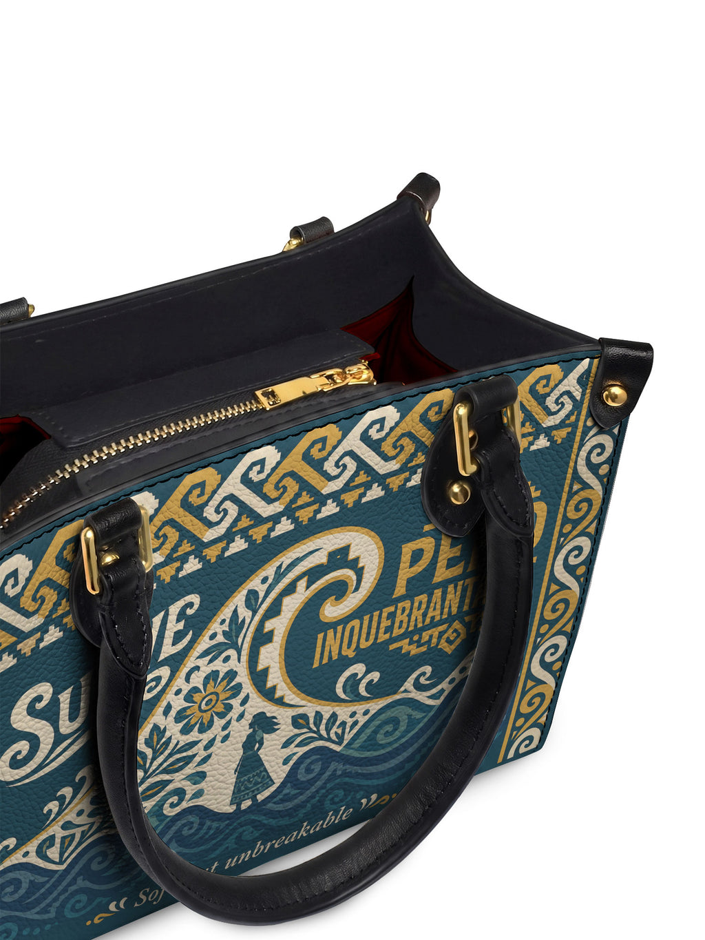 "Suave pero inquebrantable" ver.3 Small Leather Handbag - detail | Paleta Bags