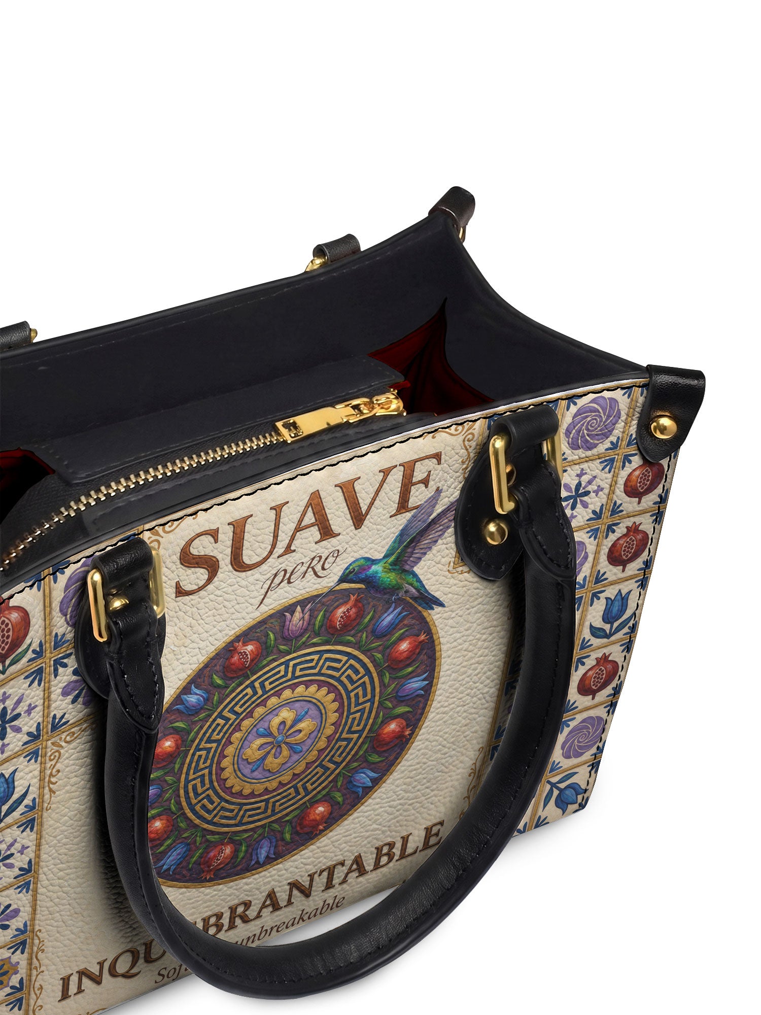 "Suave pero inquebrantable" ver.5 Small Leather Handbag - detail | Paleta Bags