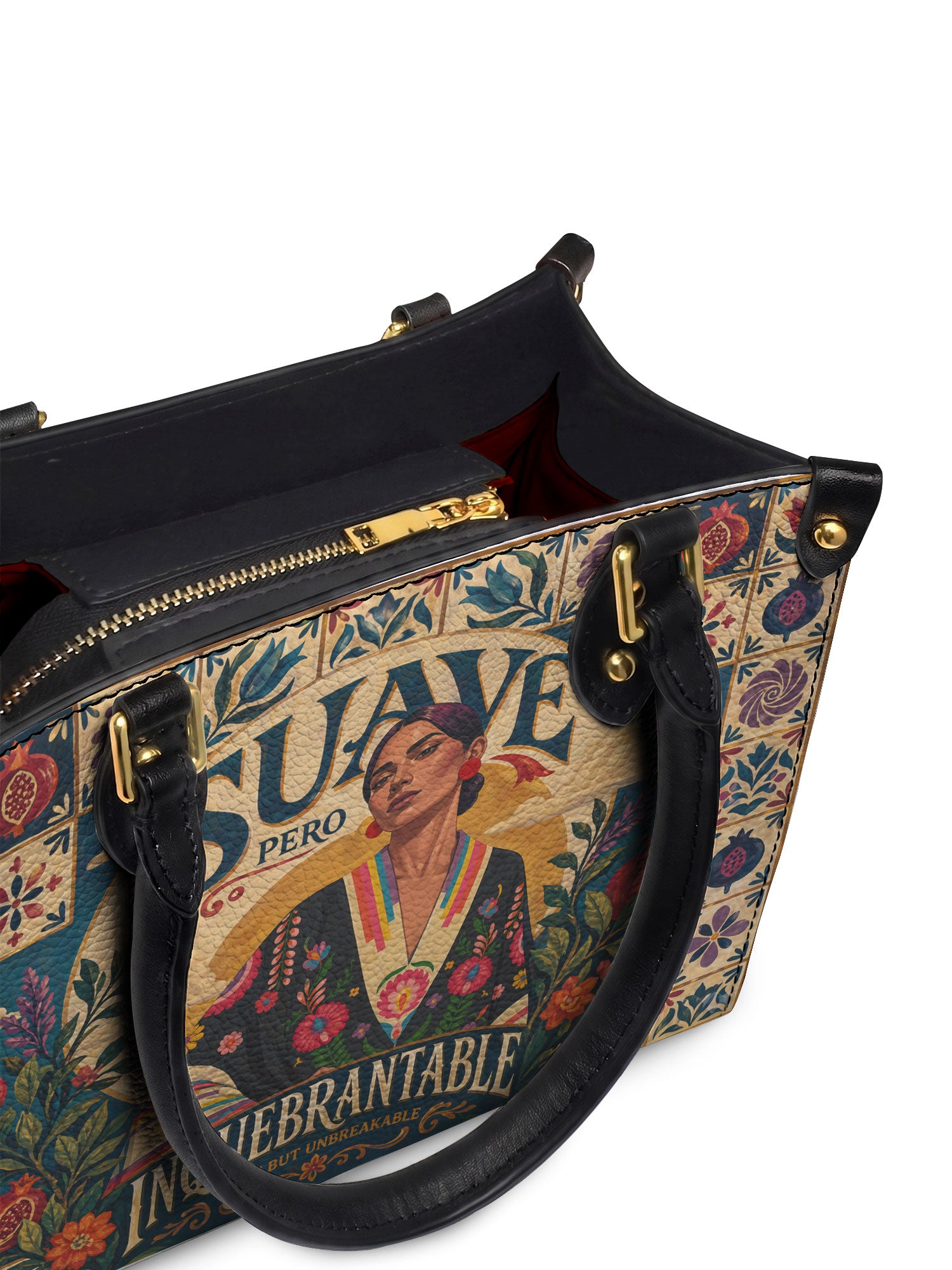 "Suave pero inquebrantable" ver.9 Small Leather Handbag - detail | Paleta Bags
