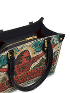 "No pido permiso para ocupar espacio" ver.3 Small Leather Handbag - detail | Paleta Bags