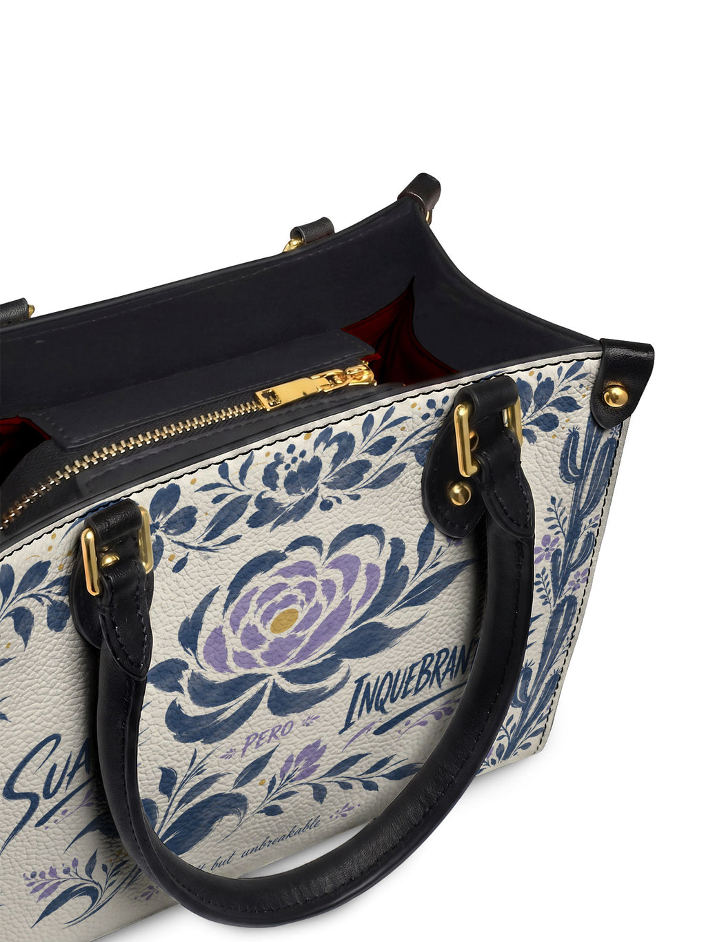"Suave pero inquebrantable" ver.2 Small Leather Handbag - detail | Paleta Bags
