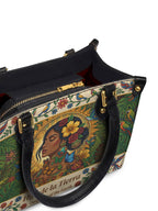 "Soy hija de la tierra" ver.6 Small Leather Handbag - detail | Paleta Bags
