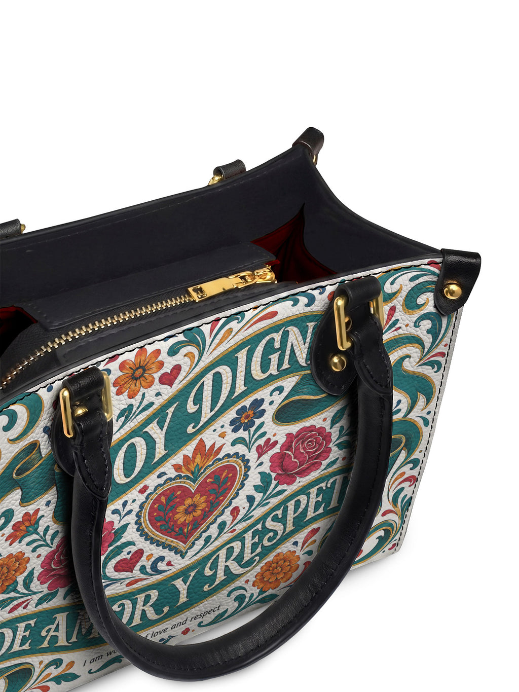 "Otomi Wild Embroidery" ver.3 Small Leather Handbag - detail | Paleta Bags