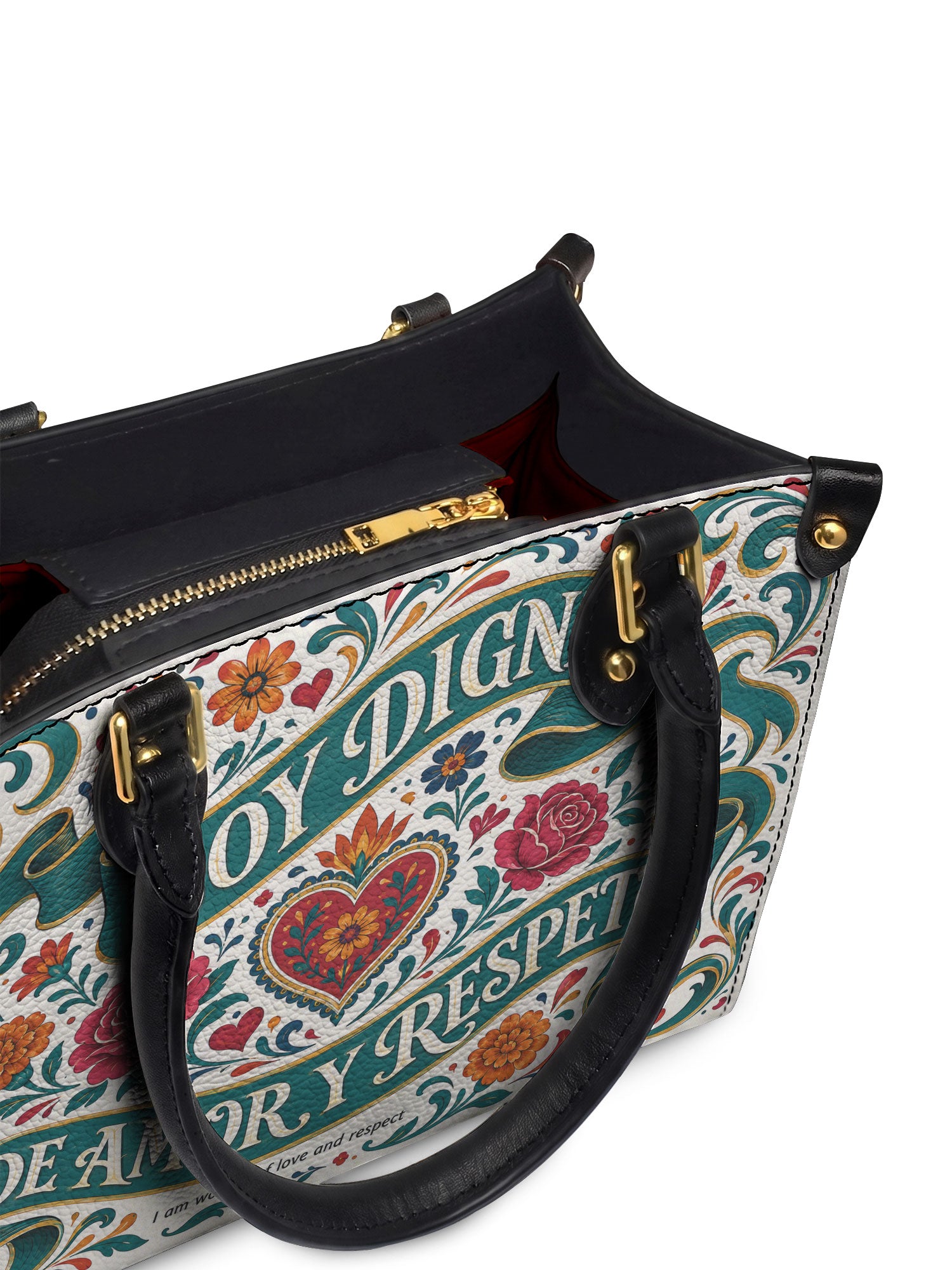 "Otomi Wild Embroidery" ver.3 Small Leather Handbag - detail | Paleta Bags