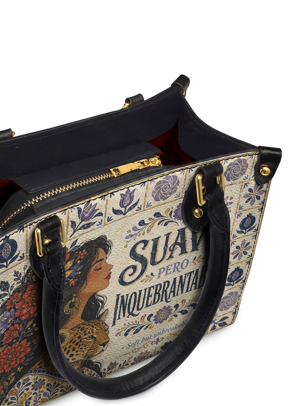 "Suave pero inquebrantable" ver.8 Small Leather Handbag - detail | Paleta Bags