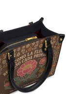 "Como la flor, regreso cada primavera" ver.4 Small Leather Handbag - detail | Paleta Bags