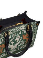 "Nacida de la tierra, hecha para el mundo" ver.3 Small Leather Handbag - detail | Paleta Bags