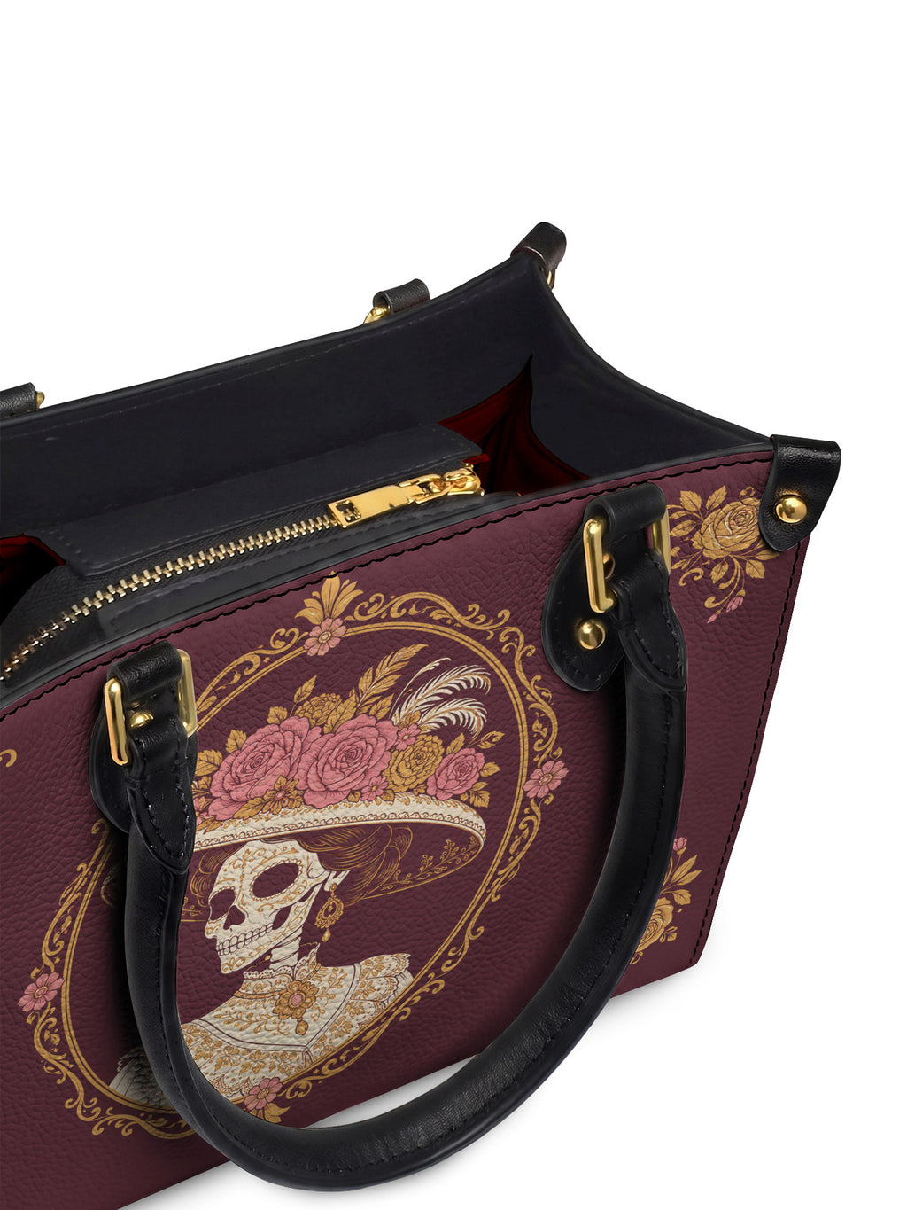 "CALAVERA" Small Leather Handbag - detail | Paleta Bags