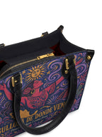 "Orgullosa de donde vengo" ver.5 Small Leather Handbag - detail | Paleta Bags