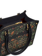 "Las mujeres poderosas crecen en jardines salvajes" ver.2 Small Leather Handbag - detail | Paleta Bags