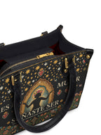 "Eres la mujer que alguna vez soñaste ser" ver.2 Small Leather Handbag - detail | Paleta Bags