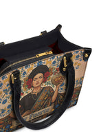"Soy Fuerte" ver.3 Small Leather Handbag - detail | Paleta Bags