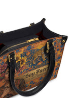"Soy Fuerte" ver.2 Small Leather Handbag - detail | Paleta Bags