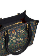 "Mis Raíces son Profundas" ver.4 Small Leather Handbag - detail | Paleta Bags