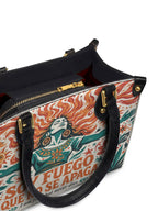 "Soy fuego que no se apaga" ver.4 Small Leather Handbag - detail | Paleta Bags