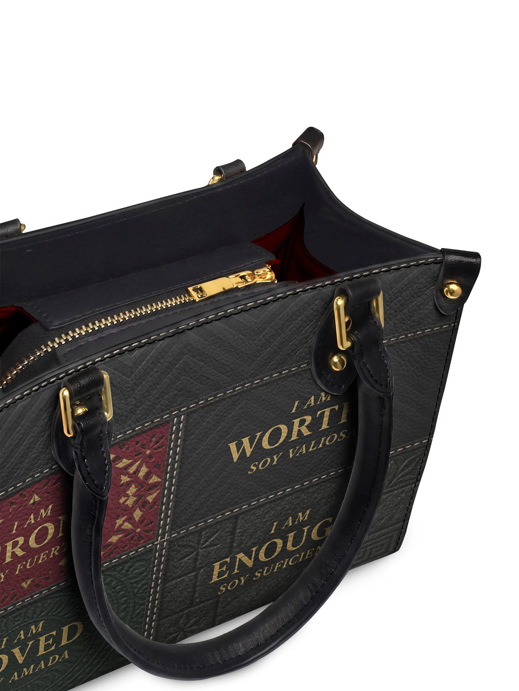 "BILINGÜE" ver.2 Small Leather Handbag - detail | Paleta Bags