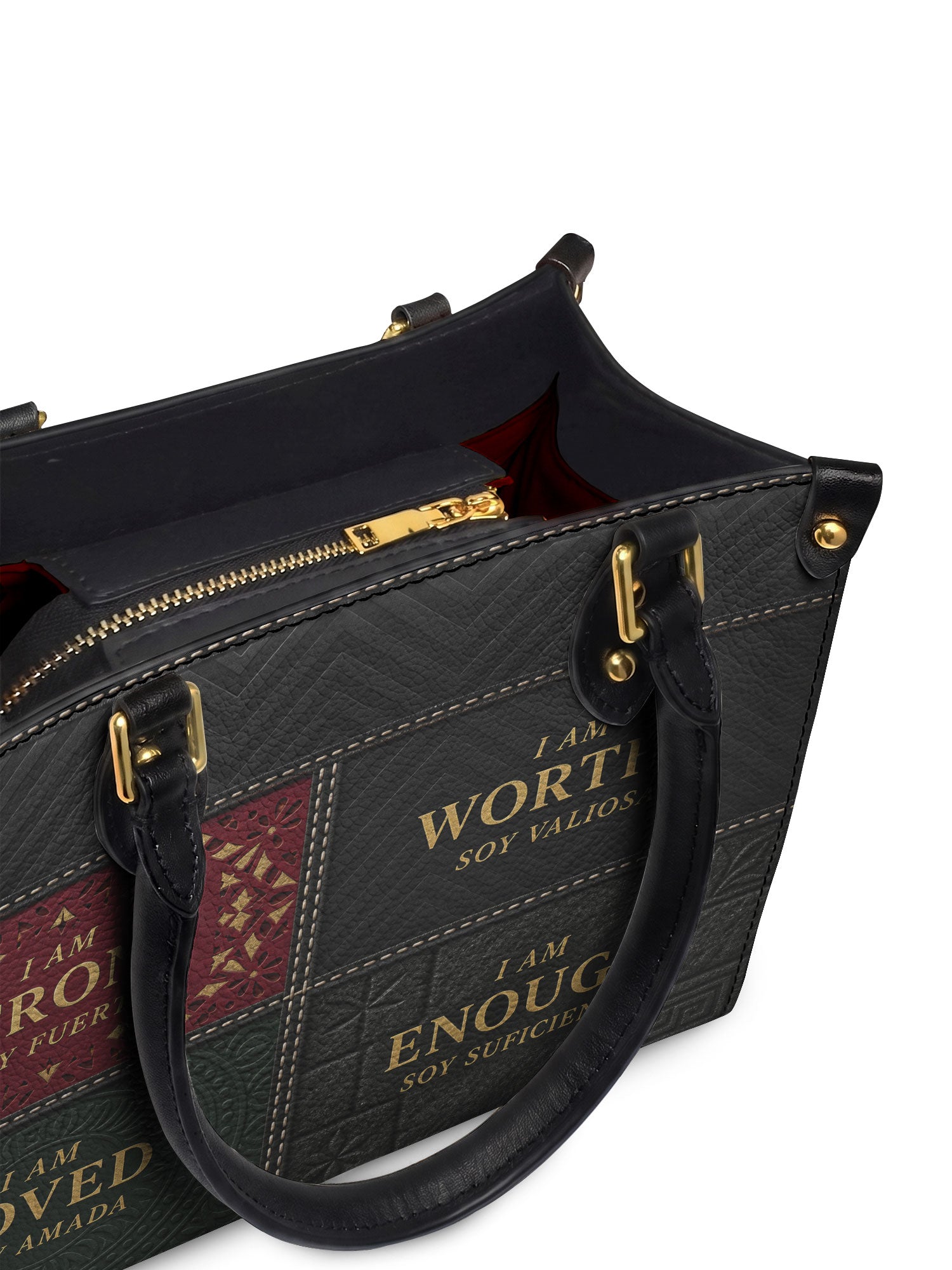 "BILINGÜE" ver.2 Small Leather Handbag - detail | Paleta Bags