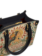 "Me merezco todo lo bueno" ver.3 Small Leather Handbag - detail | Paleta Bags