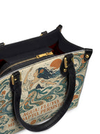 "Soy agua fluyo, me adapto, persisto" ver.4 Small Leather Handbag - detail | Paleta Bags