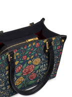 "Se amó hasta florecer" ver.6 Small Leather Handbag - detail | Paleta Bags