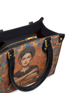"Soy Fuerte" ver.5 Small Leather Handbag - detail | Paleta Bags