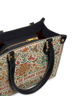 "Orgullosa de donde vengo" ver.2 Small Leather Handbag - detail | Paleta Bags