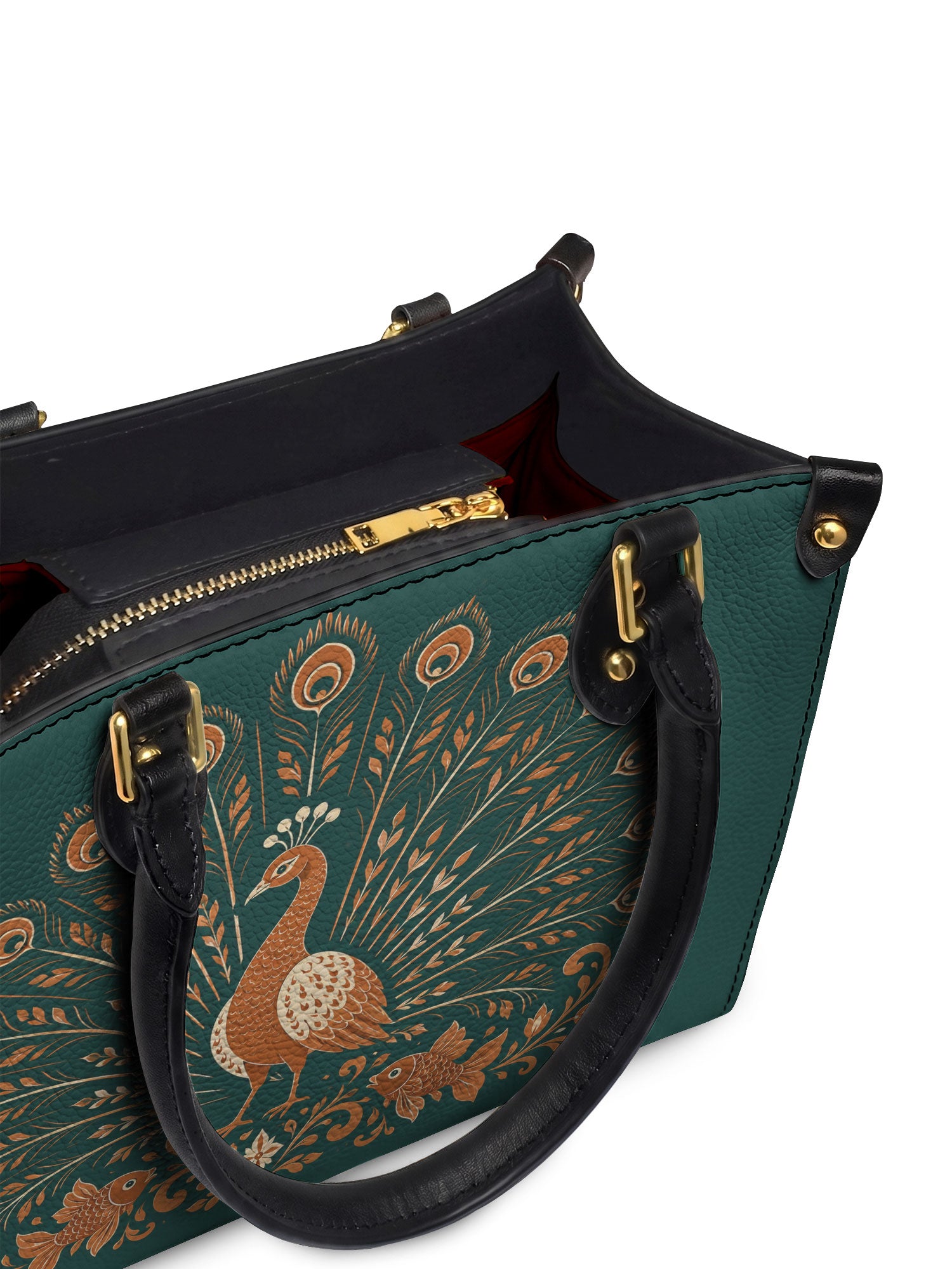 "PENACHO" Small Leather Handbag - detail | Paleta Bags