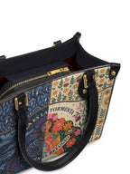 "Ella es la tormenta y también el refugio" ver.1 Small Leather Handbag - detail | Paleta Bags
