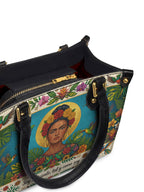 "Soy suficiente, tal y como soy" ver.11 Small Leather Handbag - detail | Paleta Bags