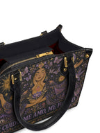 "Me cuido, me amo, me honro" ver.2 Small Leather Handbag - detail | Paleta Bags
