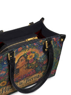 "Soy hija de la tierra" ver.4 Small Leather Handbag - detail | Paleta Bags
