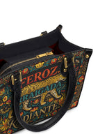 "Feroz. Arraigada. Radiante" ver.5 Small Leather Handbag - detail | Paleta Bags
