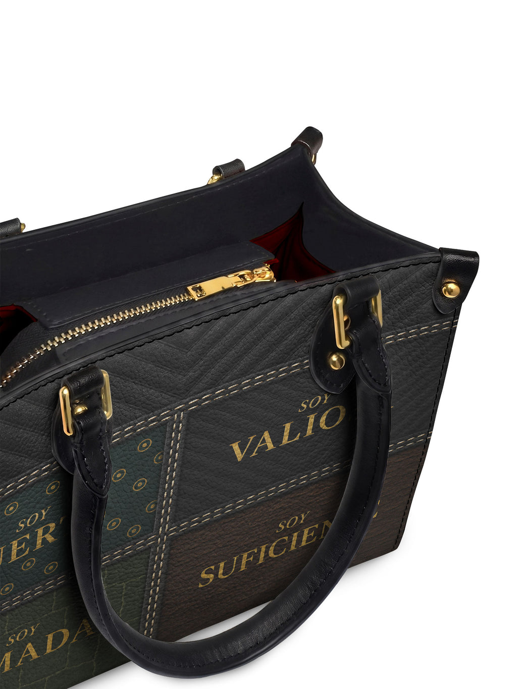 "LAS CUATRO VERDADES" ver.2 Small Leather Handbag - detail | Paleta Bags