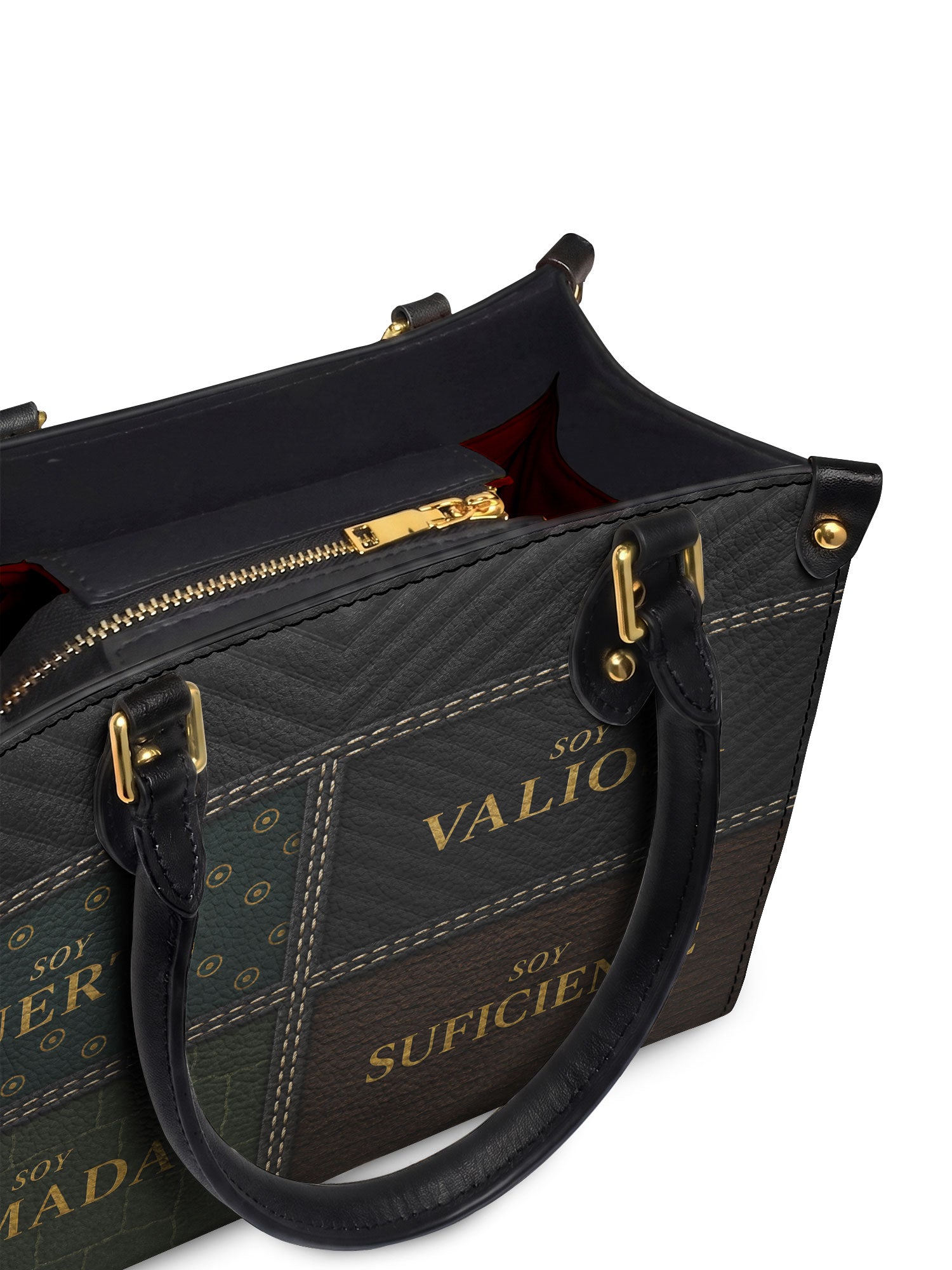 "LAS CUATRO VERDADES" ver.2 Small Leather Handbag - detail | Paleta Bags