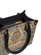 "Hecha a mano, hecha con amor" ver.2 Small Leather Handbag - detail