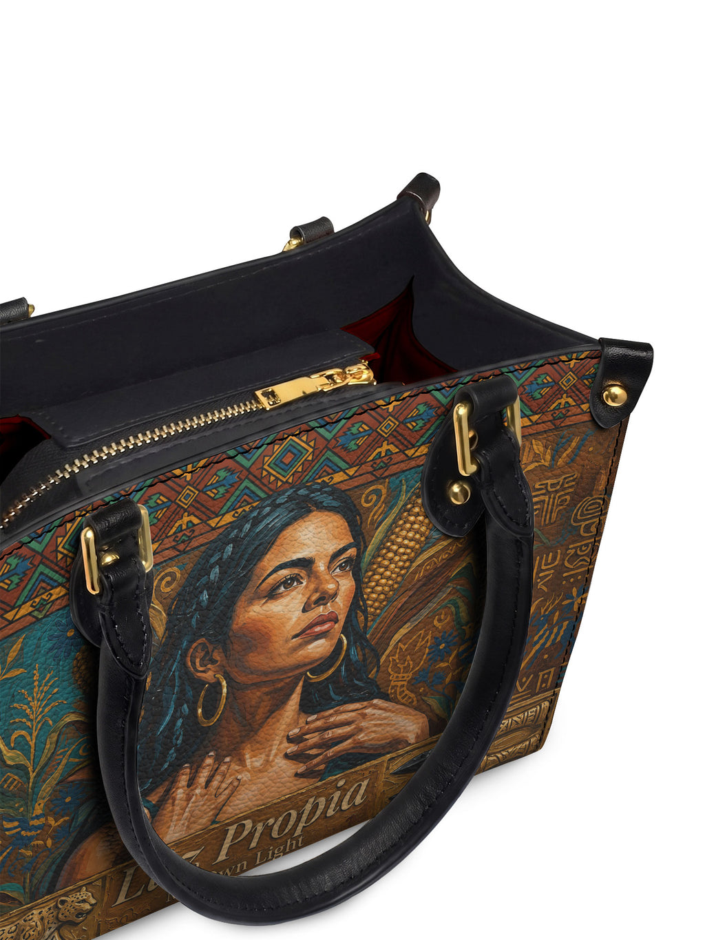 "Luz Propia" ver.4 Small Leather Handbag - detail | Paleta Bags