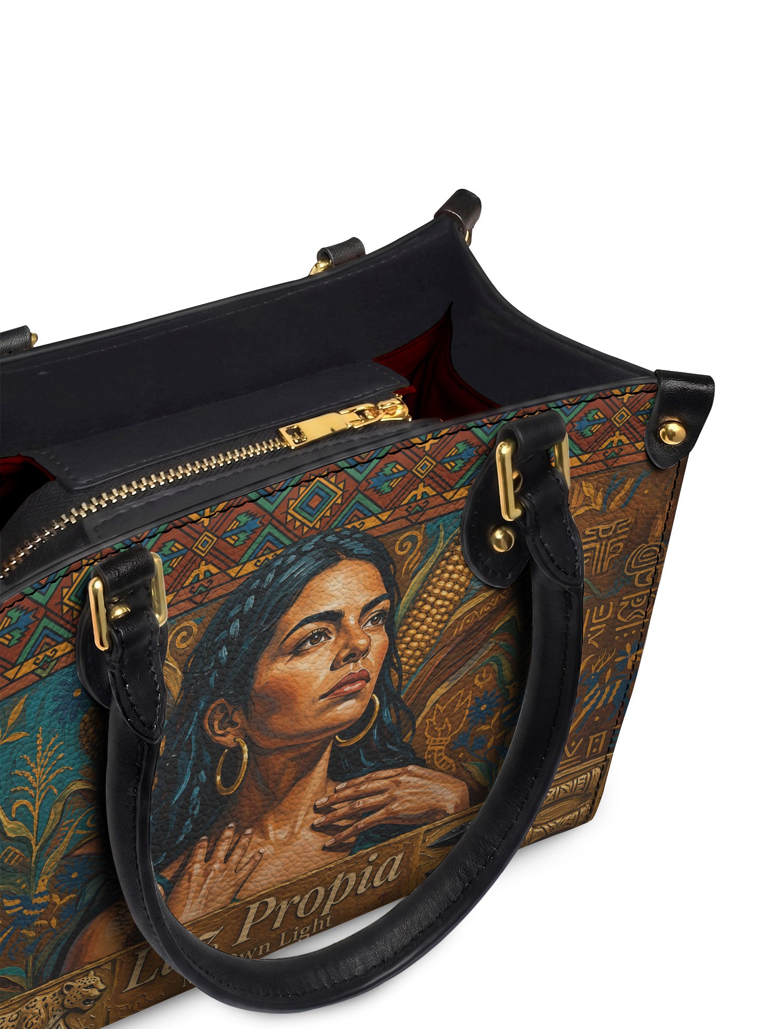 "Luz Propia" ver.4 Small Leather Handbag - detail | Paleta Bags