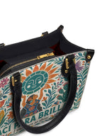 "Nací para brillar" ver.2 Small Leather Handbag - detail | Paleta Bags
