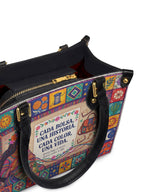 "Cada bolsa, una historia" ver.2 Small Leather Handbag - detail