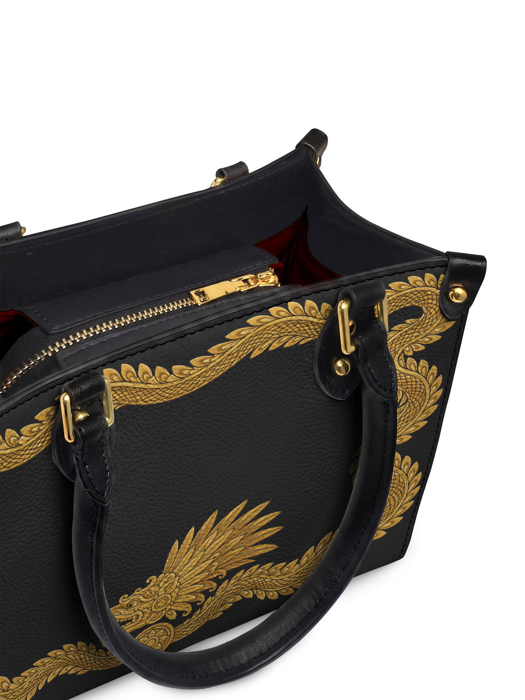 "XIUHCÓATL" Small Leather Handbag - detail | Paleta Bags