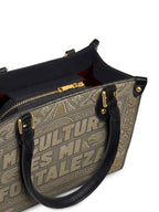 "Mi cultura es mi fortaleza" ver.5 Small Leather Handbag - detail | Paleta Bags