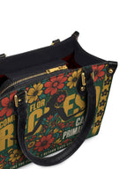 "Como la flor, regreso cada primavera" ver.1 Small Leather Handbag - detail | Paleta Bags