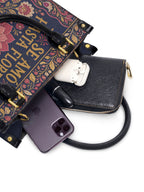 "Se amó hasta florecer" ver.4 Small Leather Handbag - interior | Paleta Bags