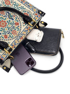 "Mi cultura es mi poder" ver.3 Small Leather Handbag - interior | Paleta Bags