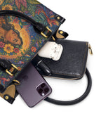 "Soy hija de la tierra" ver.4 Small Leather Handbag - interior | Paleta Bags