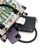 "La Paleta — Arte en cada costura" ver.2 Small Leather Handbag - interior