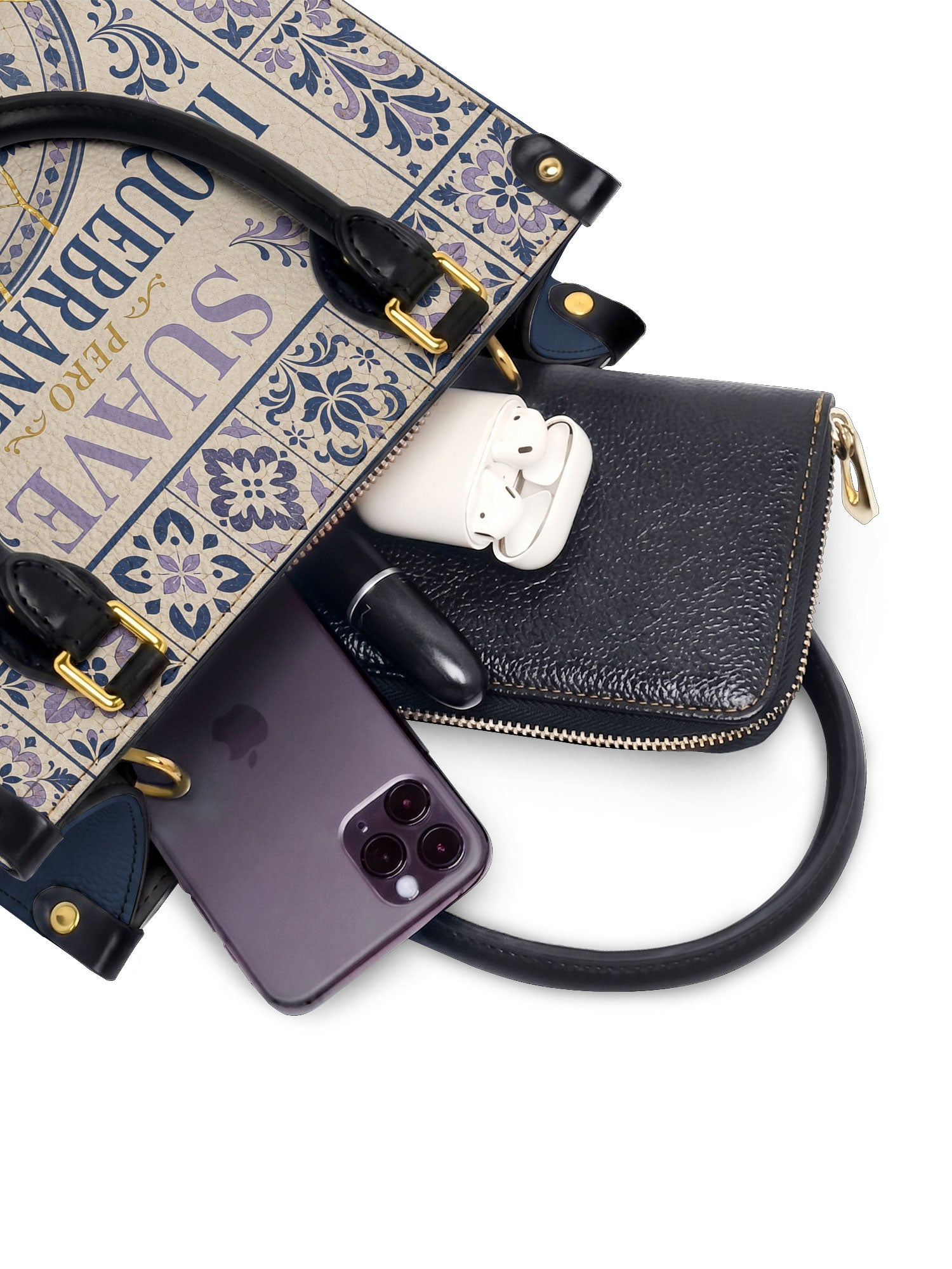 "Suave pero inquebrantable" ver.4 Small Leather Handbag - interior | Paleta Bags