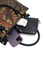 "El dolor me enseñó a ser fuerte" ver.2 Small Leather Handbag - interior | Paleta Bags